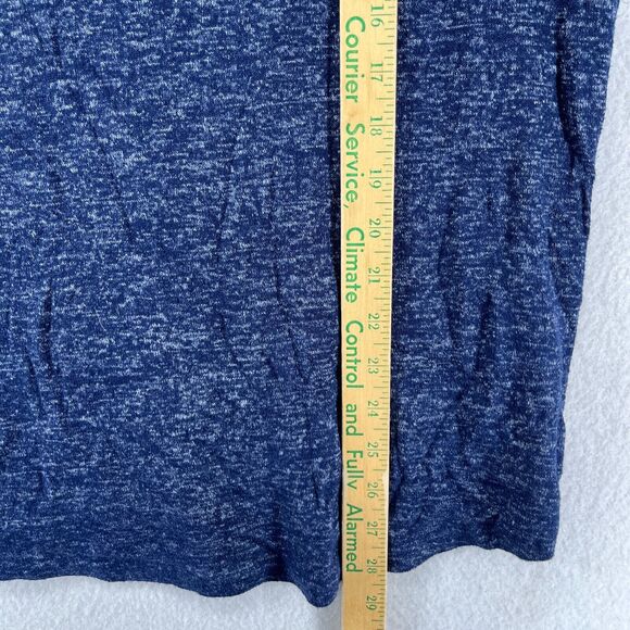 CHATAM Hoodie Top Womens L CAPE COD Nantucket Mass V-Neck Pullover Melange Blue - Picture 13 of 14